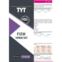 TYT Fizik Yaprak Test - Kolektif - Pegem Akademi Yayıncılık