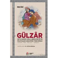 Gülzar - Şeyh Nasuh Oğlu Abdülmecid’in Muhtasar Gülistan Tercümesi - Mecidi - DBY Yayınları