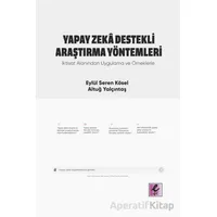 Yapay Zeka Destekli Araştırma Yöntemleri - Eylül Seren Kösel - Efil Yayınevi