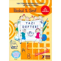 İlkokul 1.Sınıf Yazı Defteri - Dik Temel Harflerle - Yuva Yayınları