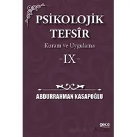 Psikolojik Tefsîr Kuram ve Uygulama 9 - Abdurrahman Kasapoğlu - Gece Kitaplığı