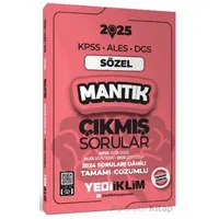 Yediiklim Yayınları 2025 KPSS ALES DGS Sözel Mantık Çıkmış Sorular ve Çözümleri