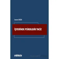 İşyerinde Psikolojik Taciz - Senem Değer - On İki Levha Yayınları