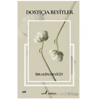 Dost(ç)a Beyitler - İbrahim Eryiğit - Çıra Yayınları