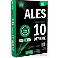 2025 ALES Tamamı Çözümlü 10 Deneme - Kollektif - Pegem Akademi Yayıncılık