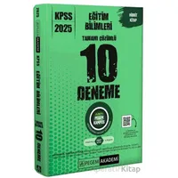 2025 KPSS Eğitim Bilimleri Tamamı Çözümlü 10 Deneme - Komisyon - Pegem Akademi Yayıncılık