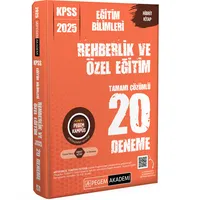 Pegem 2025 KPSS Rehberlik ve Özel Eğitim Tamamı Çözümlü 20 Deneme