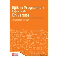 Eğitim Programları Bağlamında Üniversite - Elif İlhan - Pegem Akademi Yayıncılık