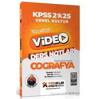 Yediiklim 2025 KPSS Atölye Coğrafya Video Ders Notları