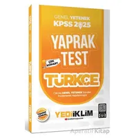 Yediiklim 2025 KPSS Türkçe Çek Kopart Yaprak Test