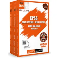 Pegem 2026 KPSS Ön Lisans Konu Anlatımlı Modüler Set Genel Yetenek Genel Kültür (6 Kitap)