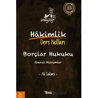 İmtiyaz Borçlar Hukuku Genel Hükümler Hakimlik Ders Notları - Ali Sakinci - Temsil Kitap
