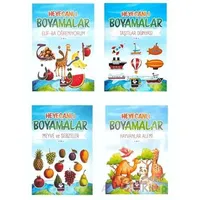 Heyecanlı Boyamalar Seti 4 Kitap - Burak Çakmak - Menekşe Kitap