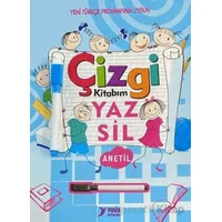 Çizgi Kitabım Yaz Sil Yazı Defteri Anetil - Kolektif - Yuva Yayınları