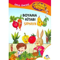 Sebzeler - Boyama Kitabı - Minik Flipper