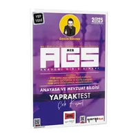 Yargı Yayınları 2025 MEB-AGS Anayasa ve Mevzuat Bilgisi Çek Kopart Yaprak Test
