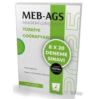 MEB - AGS Hazırlık Türkiye Coğrafyası 8x20 Tamamı Dijital Çözümlü Deneme Sınavı