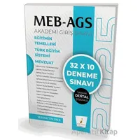 MEB - AGS Hazırlık Eğitimin Temelleri Türk Eğitim Sistemi Mevzuat 32x10 Tamamı Dijital Çözümlü Denem