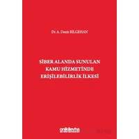 Siber Alanda Sunulan Kamu Hizmetinde Erişilebilirlik İlkesi