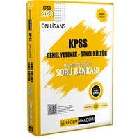 Pegem 2026 KPSS Ön Lisans Soru Bankası Tamamı Video Çözümlü