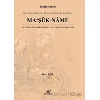 Ma‘şuk-name - Fecri Yavi - Paradigma Akademi Yayınları