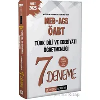 2025 MEB-AGS-ÖABT Türk Dili Ve Edebiyatı Öğretmenliği Tamamı Çözümlü 7 Deneme