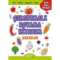 Çıkartmalı Boyama Sebzeler - Buçe Dayı - Pinokyo Yayınları