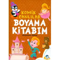 Komik Canlılar Boyama Kitabım - Minik Flipper