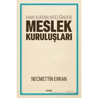 Kamu Kurumu Niteliğindeki Meslek Kuruluşları - Necmettin Erkan - Kadim Yayınları