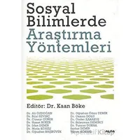 Sosyal Bilimlerde Araştırma Yöntemleri - Kolektif - Alfa Yayınları - Ders Kitapları