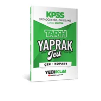 YEDİİKLİM YAYINLARI 2026 KPSS ORTAÖĞRETİM-ÖNLİSANS TARİH ÇEK KOPART YAPRAK TEST