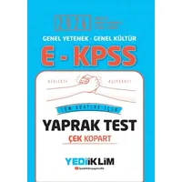 2026 E-KPSS GY-K Tüm Adaylar İçin Çek Kopart Yaprak Test