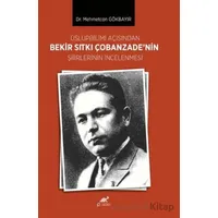 Üslupbilimi Açısından Bekir Sıtkı Çobanzade’nin Şiirlerinin İncelenmesi