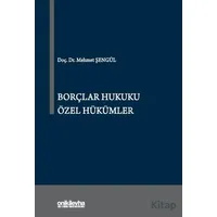 Borçlar Hukuku Özel Hükümler - Mehmet Şengül - On İki Levha Yayınları