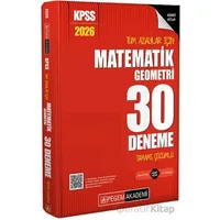 2026 KPSS Tüm Adaylar İçin Matematik-Geometri 30 Deneme Tamamı Çözümlü