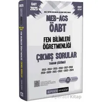 2025 MEB-AGS-ÖABT Fen Bilimleri Öğretmenliği Tamamı Çözümlü Çıkmış Sorular