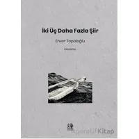 İki Üç Daha Fazla Şiir - Enver Topaloğlu - Pikaresk Yayınevi