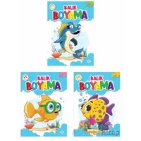 Balık Boyama Seti (3 Kitap) Dokuz Çocuk