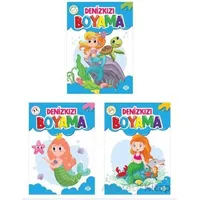 Denizkızı Boyama Seti (3 Kitap) Dokuz Çocuk