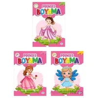 Prenses Boyama Kitabı (3 Kitap) Dokuz Çocuk