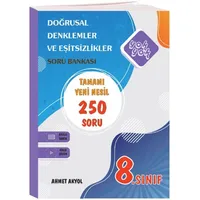 Yok Yok Yayınları 8. Sınıf Matematik Doğrusal Denklem ve Eşitsizlikler Yeni Nesil Soru Bankası