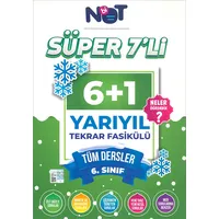 6.Sınıf Tüm Dersler Süper 7 li Yarıyıl Tekrar Fasikülü (Kampanyalı) BiNot Yayınları