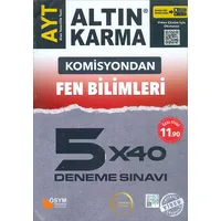 AYT Fen Bilimleri 5x40 Deneme Sınavı (Kampanyalı) Altın Karma