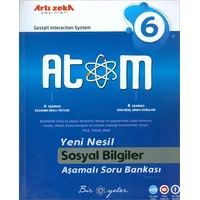 6.Sınıf ATOM Sosyal Bilgiler Aşamalı Soru Bankası (Kampanyalı) Artı Zeka Yayınları