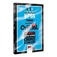2026 KPSS Lise-Önlisans Türkçe Orijinal 2010-2024 Konu Konu Çıkmış Sorular Yargı Yayınevi