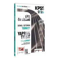 2026 KPSS Lise-Ön Lisans Türkçe Çek Kopart Yaprak Test Yargı Yayınevi