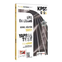 2026 KPSS Lise-Ön Lisans Tarih Çek Kopart Yaprak Test Yargı Yayınevi