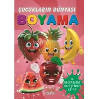Çocukların Dünyası Boyama Kitabı 7 – Meyveler - Kabile Çocuk