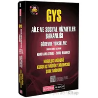 2025 GYS Aile ve Sosyal Hizmetler Bakanlığı Görevde Yükselme Sınavlarına Hazırlık Konu Anlatımlı Sor