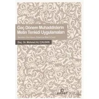 Geç Dönem Muhaddislerin Metin Tenkidi Uygulamaları - Mehmet Ali Çalgan - Ensar Neşriyat